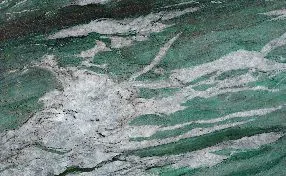 Green and white Patagonia Green stone slab with diagonal movement
