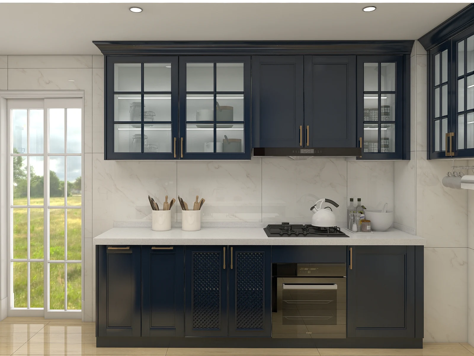 Design proposal for the Colombe kitchen cabinetry